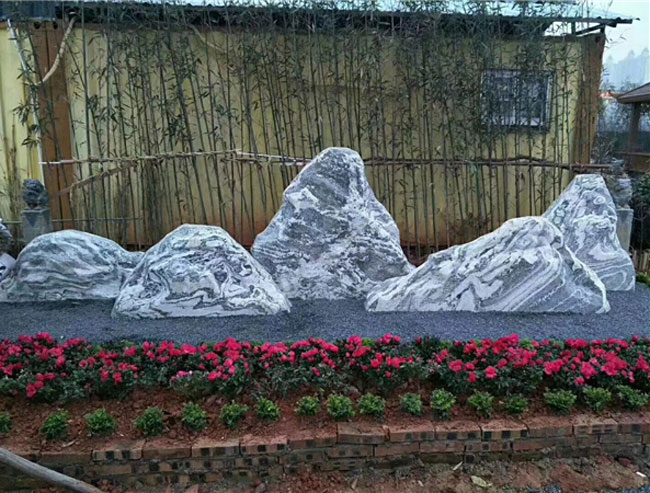 雪浪石园林奇石展示